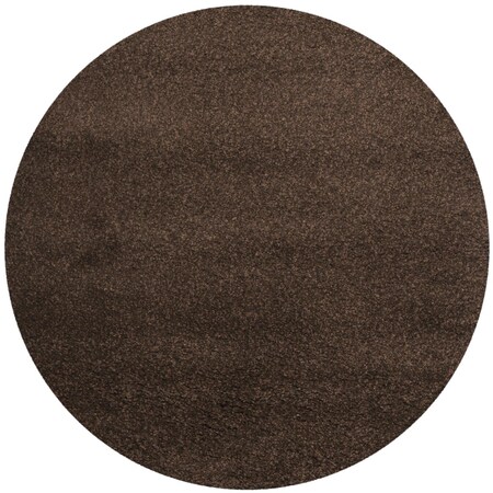Safavieh Santa Monica Shag Round Area Rug, Brown - 6 ft. 7 in. x 6 ft. 7 in. SGN725-2727-7R